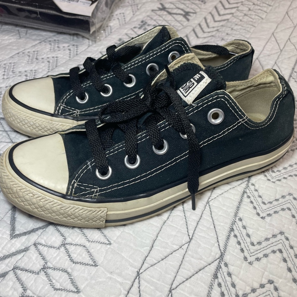 Converse Black and White Canvas Sneakers
